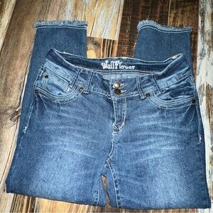 Wallflower Blue Ankle Cropped Jeans Casual Style